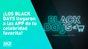 ¡LOS BLACK DAYS llegaron a las APP de tu celebridad favorita!